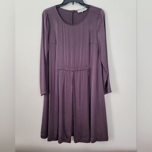 Pristine L'Autre Chose Italy Chestnut Silk Knee Length Sheath Dress IT 42 US 6